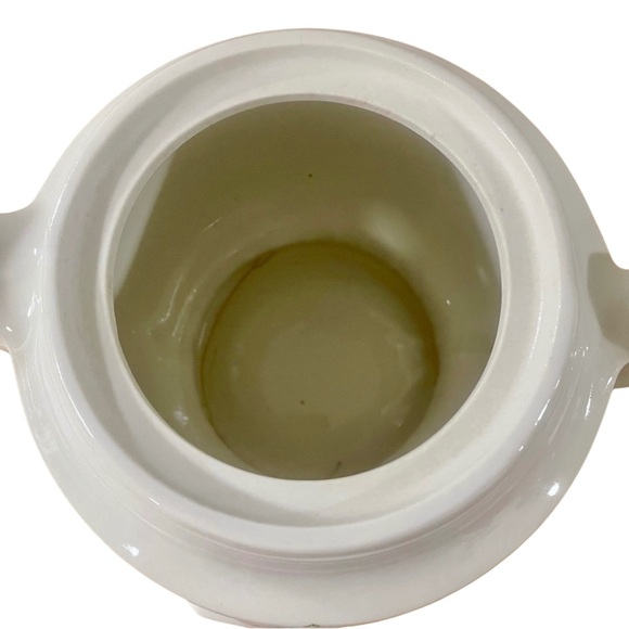 Vintage 1940’s Porceleir Vitreous Tea Pot Raised Hearth Fire Place Scene Cottage - Picture 9 of 10